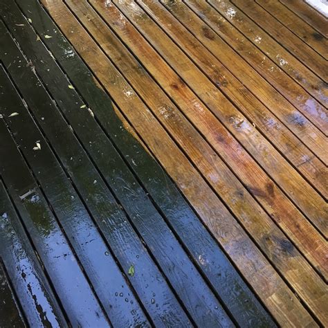 Pressure Wash Teak Deck
