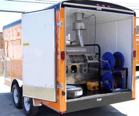 Pressure Washer Enclosed Trailer Setup