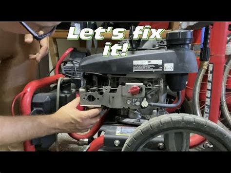Pressure Washer Engine Dies When Trigger Released