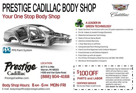 prestige cadillac body shop