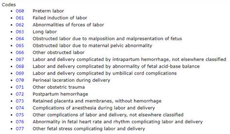 preterm labor icd 10 code