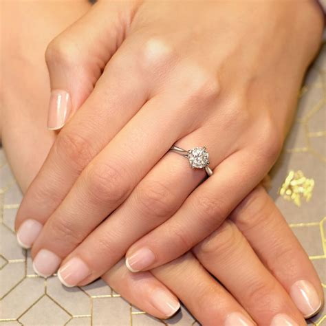 pretty engagement rings on hand
