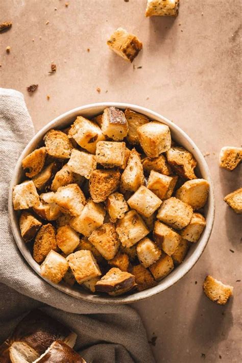 Pretzel Bread Croutons