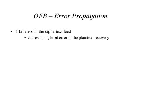 prevent OFB error