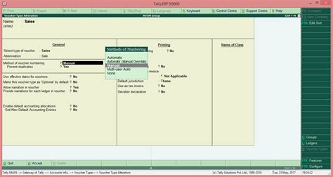 prevent creating duplicate voucher no in tally prime