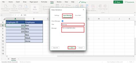 prevent duplicate entries in excel copy paste