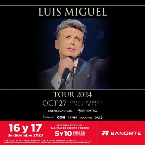 preventa boletos luis miguel 2024