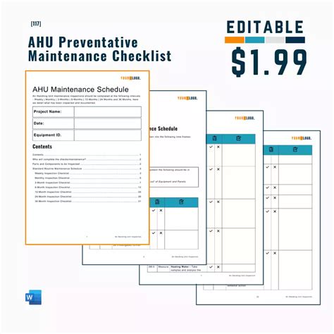 Preventive Maintenance Checklist Of Ahu