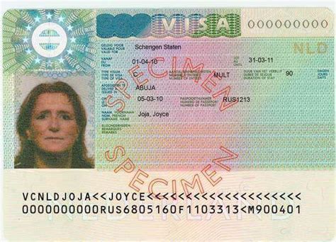 previous schengen visa details