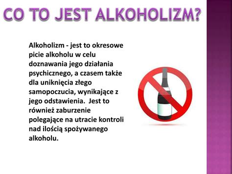 prezentacja o szkodliwosci alkoholu