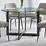 Furniture of America Poipen Contemporary Round Glass Top Dining Table