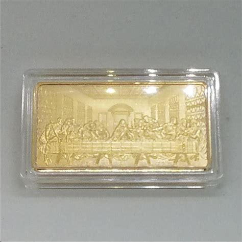 price of the last supper troy oz gold bar