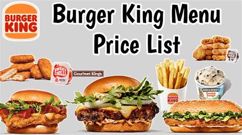 Prices Burger King Uk