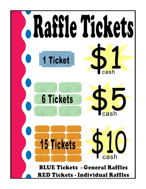 prices for raffle tickets