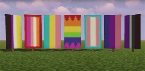 pride flags minecraft banners