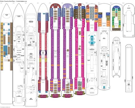 Pride Of America Ship Map