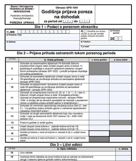 prijava poreza na dohodak