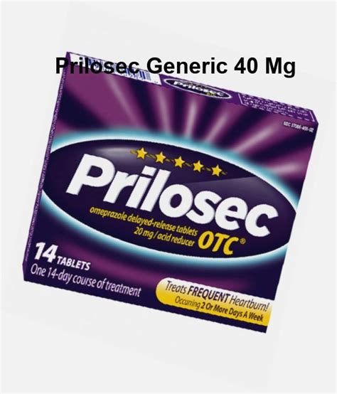 Managing Acid Reflux with Prilosec 40 mg: What You Need to Know