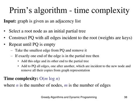 prim's algorithm time complexity adjacency list