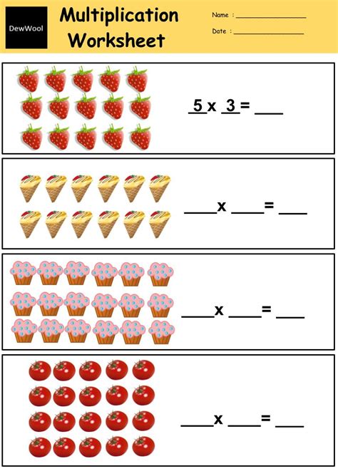 Primary 3 Maths Multiplication Worksheets