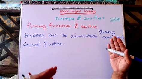 primary and secondary function of court