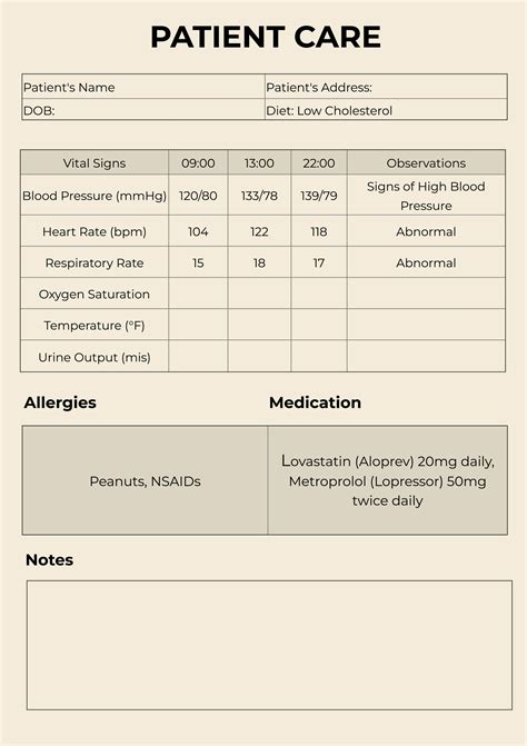 Primary Care Basic Paper Charts Printable