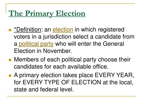 primary election definition ap gov