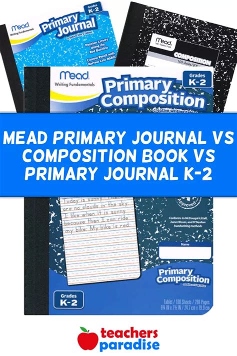 Primary Journal Vs Composition Book