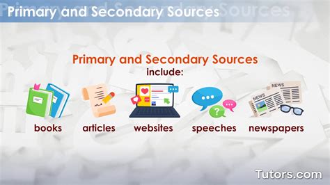 primary source and secondary sources of data