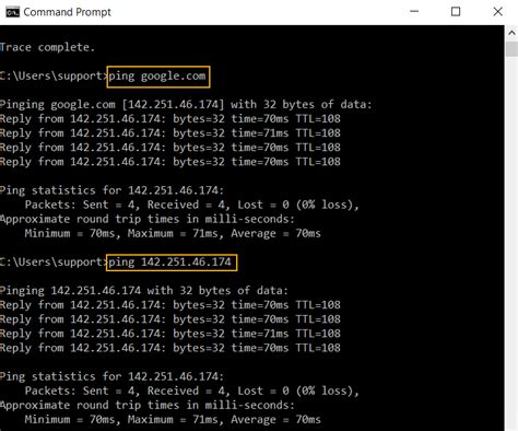 primary use of ping command