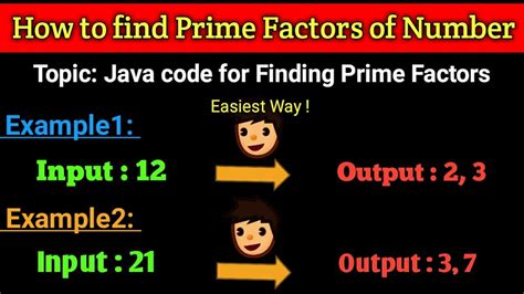 prime factors number program in java