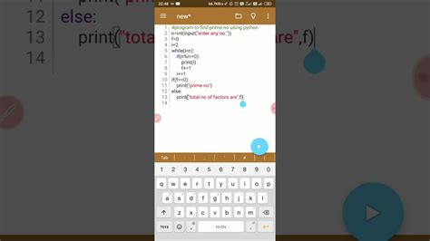 prime number code using for loop