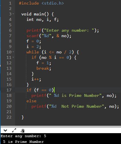 prime number program in c using do while loop