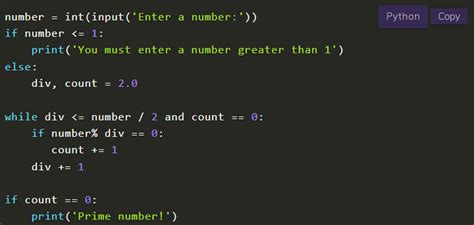 prime number solution in python