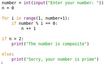 prime or composite python code