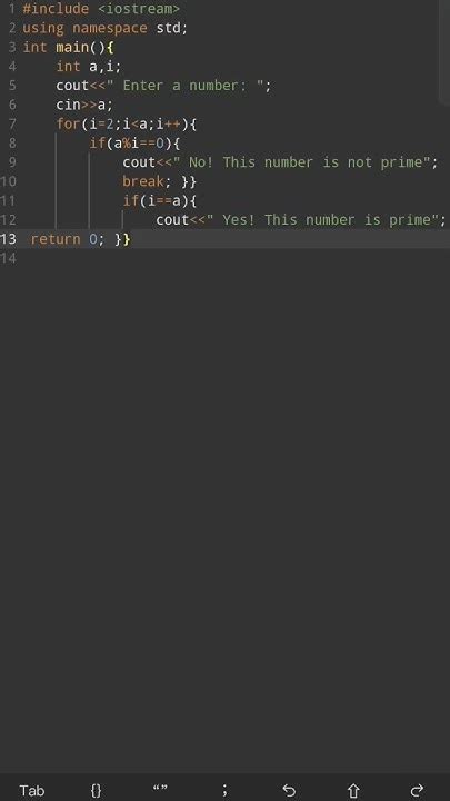 prime or not code in cpp