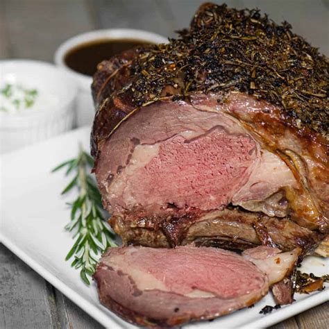 Prime Rib Roast Cooked Medium