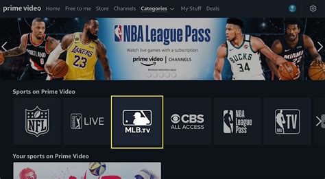 prime video sports channels