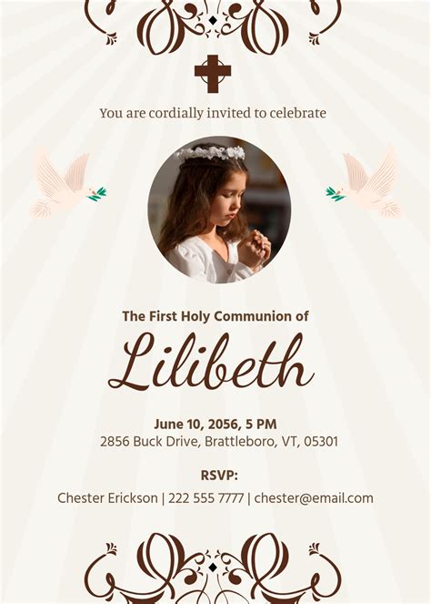 Primera Communion Invitations