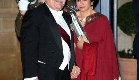 Prince Hassan of Jordan and Princess Sarvath of Jordan attend the