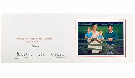 Prince Of Wales Christmas Card Lot 116 'A From The And ss