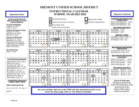 prince of peace fremont school calendar