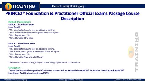 prince2 practitioner exam duration