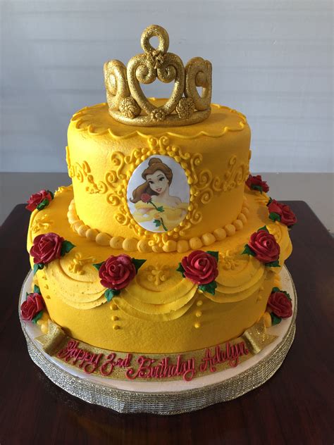 Princess Belle Birthday Cake Ideas
