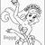 princess easter coloring pages