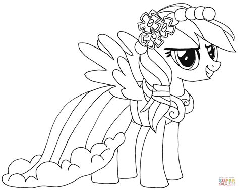 Princess Rainbow Dash Coloring Pages: A Fun And Creative Activity For Kids