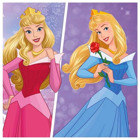 princess aurora dress pink or blue