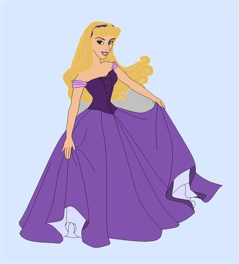 princess aurora purple dress