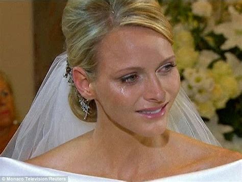 princess charlene crying wedding day