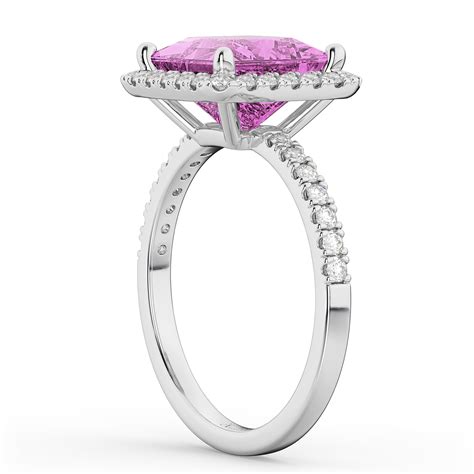 princess cut engagement rings with pink diamonds